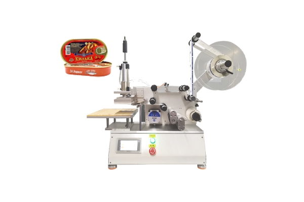 半自動罐頭平面貼標(biāo)機(jī)